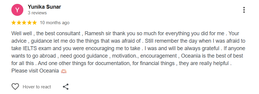 Visa grant